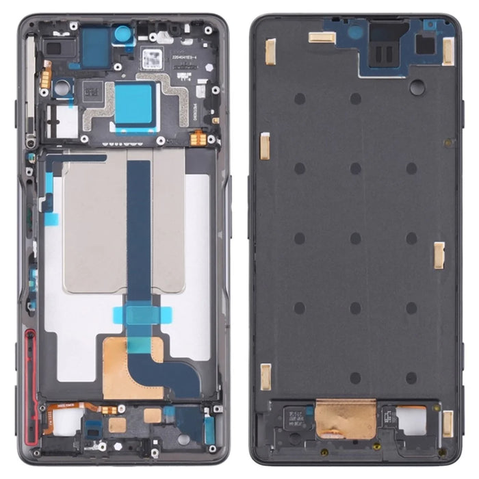 For Xiaomi Redmi K50 Gaming 5G/Poco F4 GT Middle Plate Frame Repair Part (A-Side) (without Logo) - Black - 1