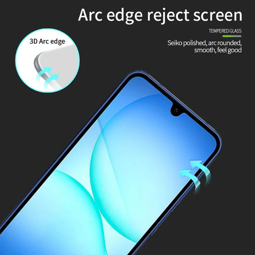 MOFI For Samsung Galaxy A17 5G Screen Protector  9H 3D Curved Tempered Glass Film - Black - 2