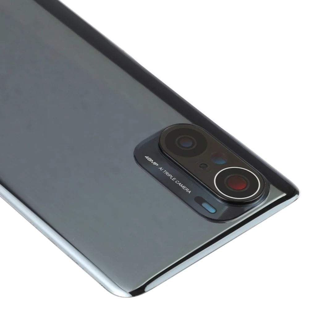 For Xiaomi Poco F3 Battery Cover Back Rear Housing with Camera Ring Cover Parts (without Logo) - Black - 5