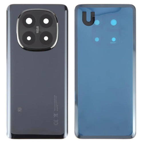 For Xiaomi Redmi Note 14 Pro+ 5G OEM Battery Housing Back Cover with Camera Ring Lens Cover Replacement - Black - 1
