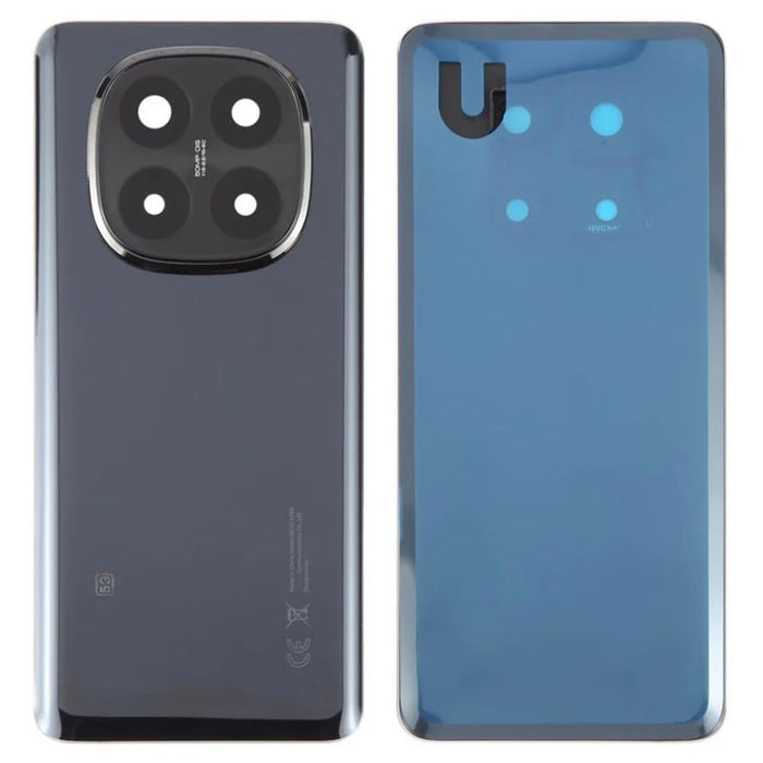 For Xiaomi Redmi Note 14 Pro+ 5G OEM Battery Housing Back Cover with Camera Ring Lens Cover Replacement - Black - 1
