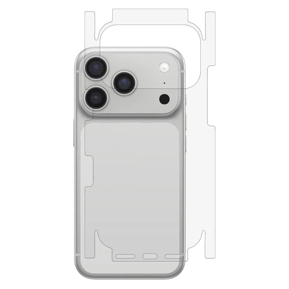 For iPhone 17 Pro Phone Back Side Protector Full Coverage Soft PET Film - 1