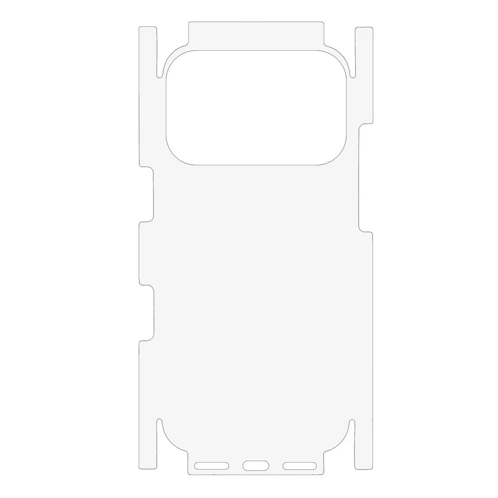 For iPhone 17 Pro Phone Back Side Protector Full Coverage Soft PET Film - 2