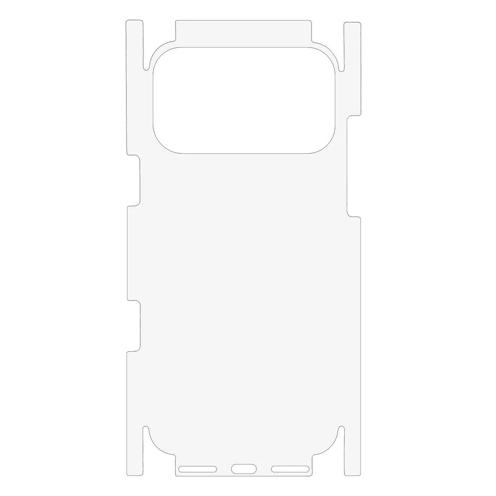 For iPhone 17 Pro Max Phone Back Side Protector Full Coverage Soft PET Film - 2