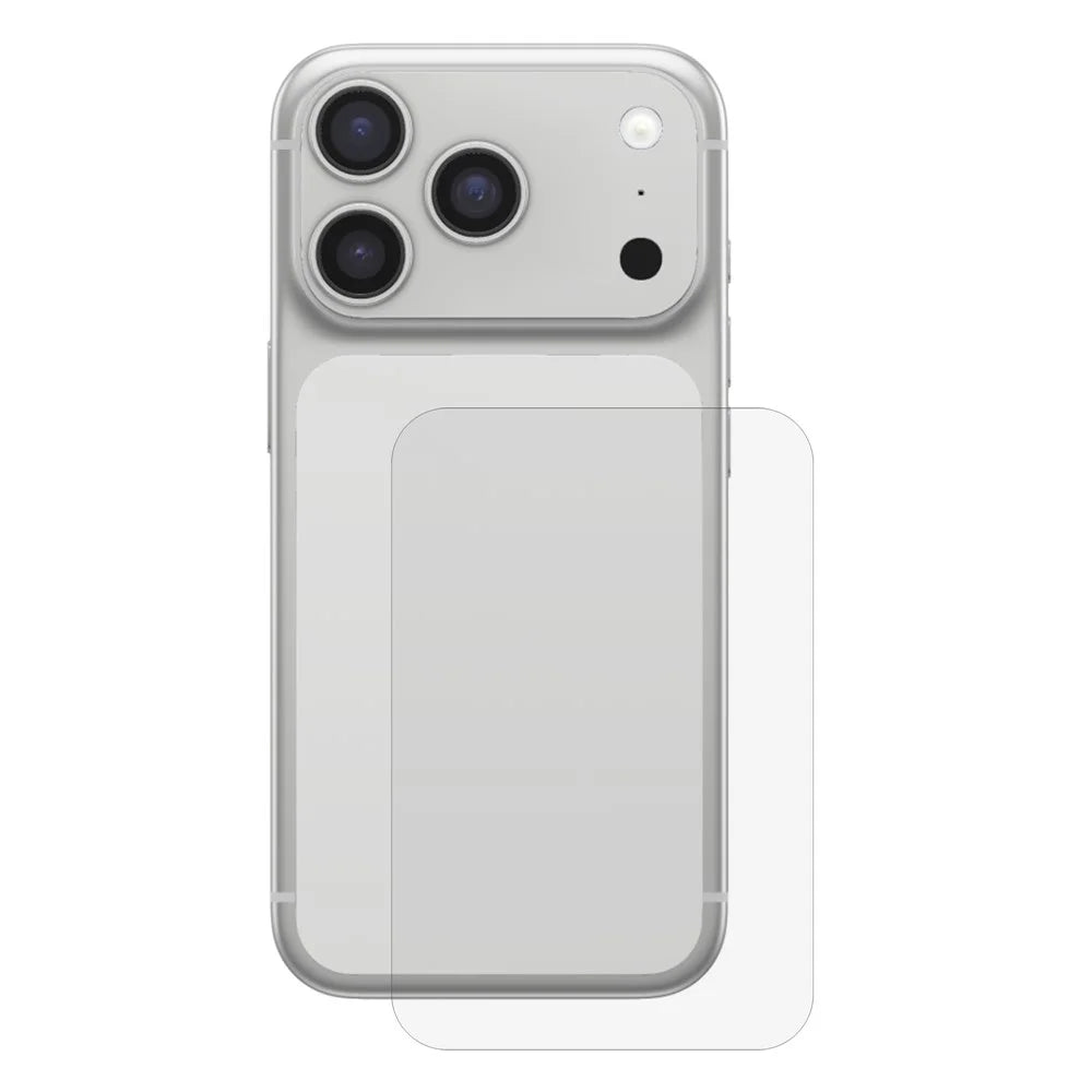 For iPhone 17 Pro Back Screen Protector Guard Matte PET Anti-Fingerprint Film (Not Full Coverage) - 1