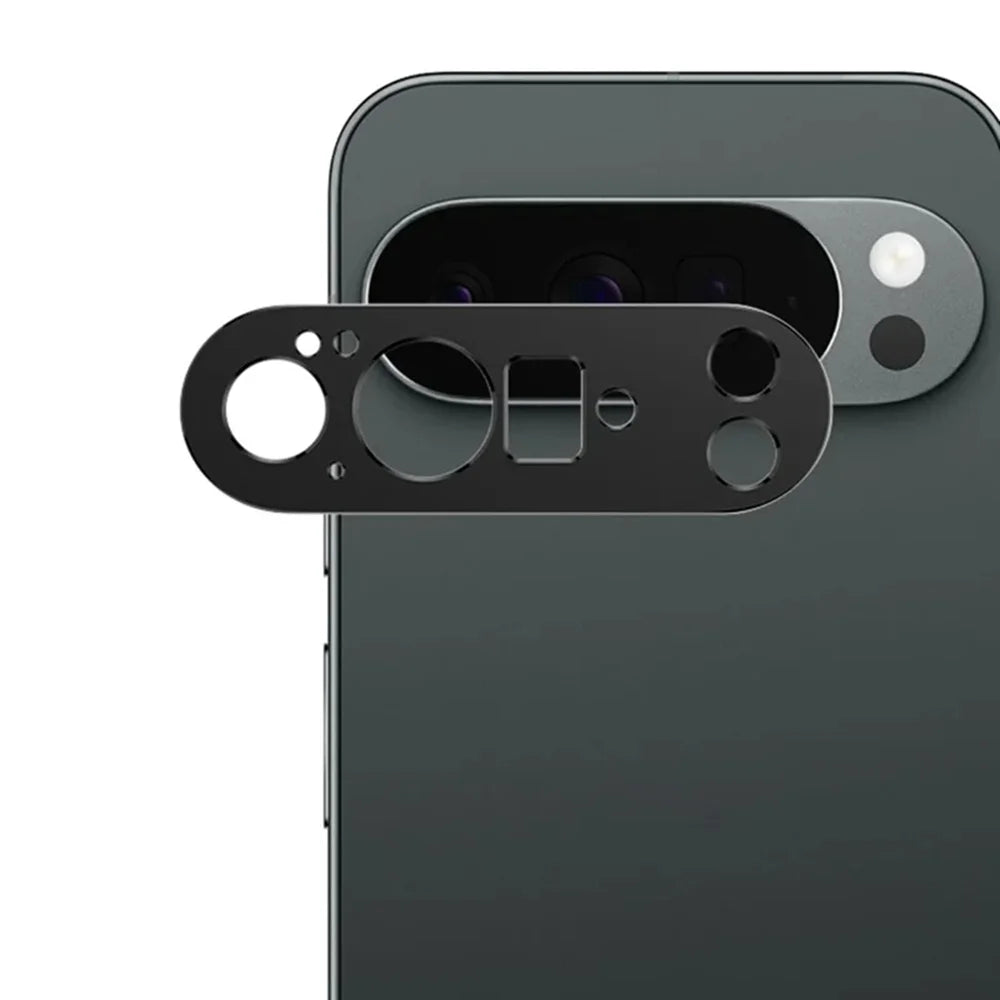 For Google Pixel 10 Pro XL Tempered Glass Lens Protector Silk Printing Camera Lens Film - Black - 1