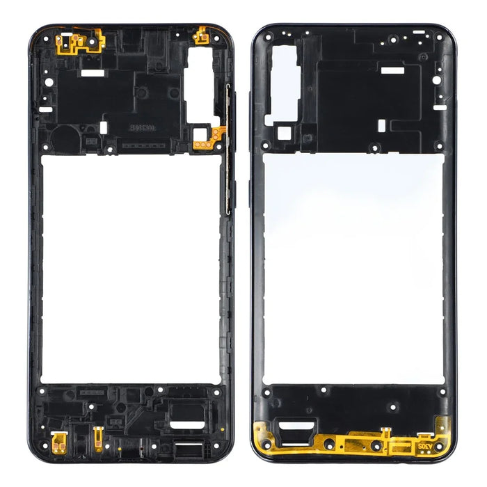 For Samsung Galaxy A30s A307 Middle Plate Frame Mobile Phone Replacement Part (Without Logo) - Black - 1