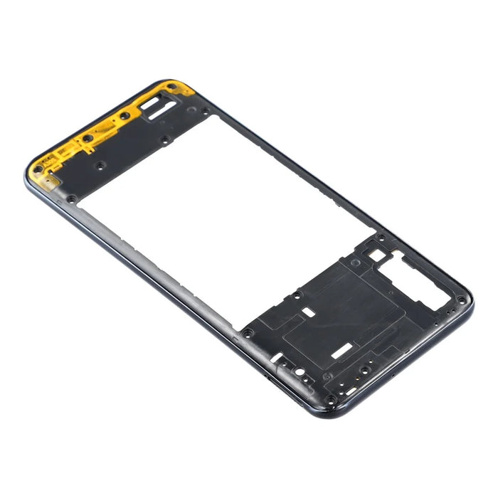 For Samsung Galaxy A30s A307 Middle Plate Frame Mobile Phone Replacement Part (Without Logo) - Black - 5