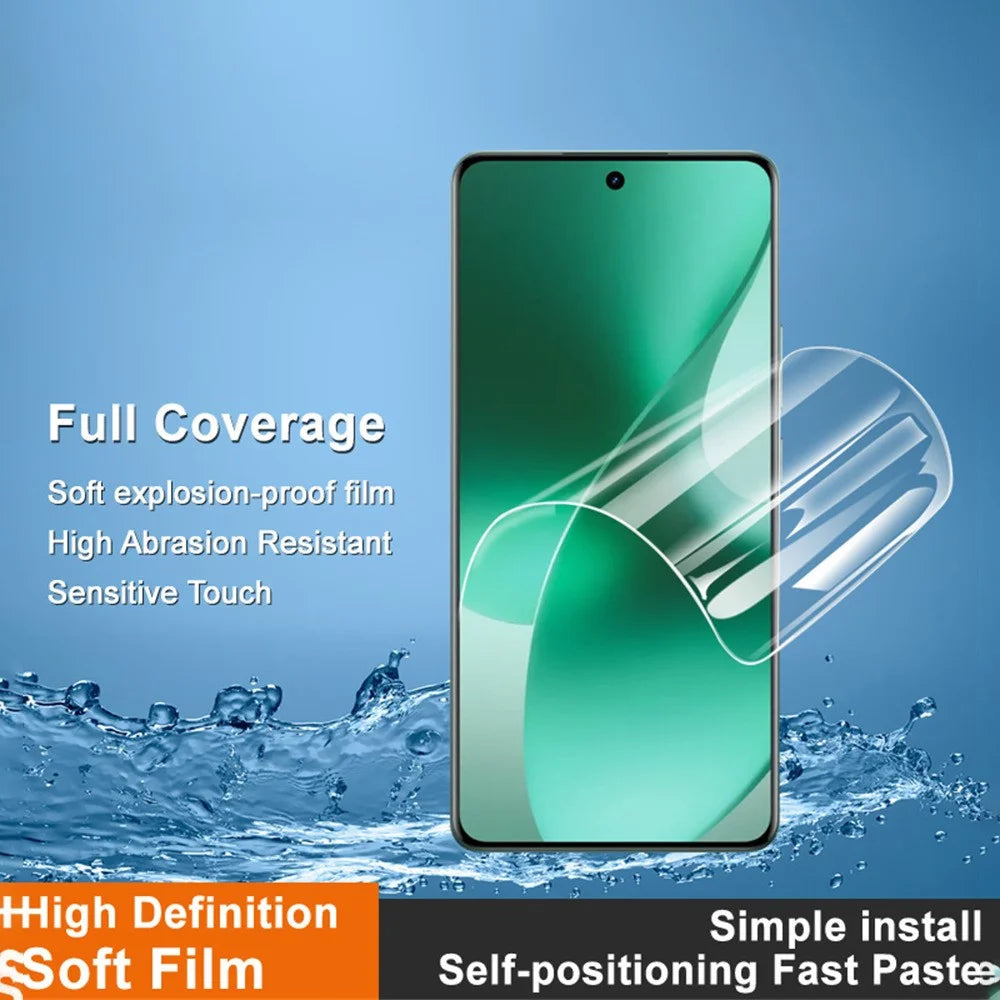 IMAK Hydrogel Film 4th For Realme P4 Pro 5G Full Screen Protector Ultra Clear Full Glue Soft TPU Film (Fingerprint Unlock) - Transparent - 2