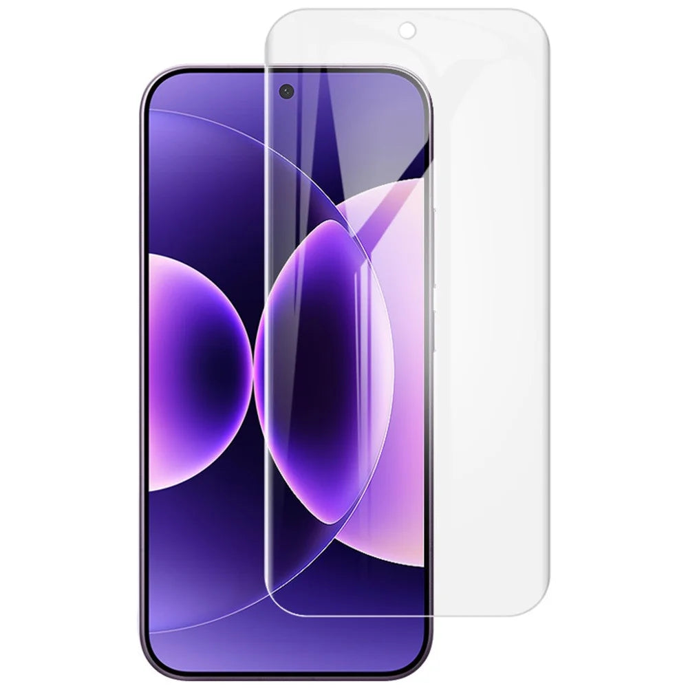 IMAK Hydrogel Film 4th For Xiaomi 17 Pro Max / 17 Max / OnePlus Nord CE6 5G / Turbo 6X Pro 5G / Ace 6 Ultra 5G Full Screen Protector Ultra Clear Full Glue Soft TPU Film (Fingerprint Unlock) - Transparent - 3