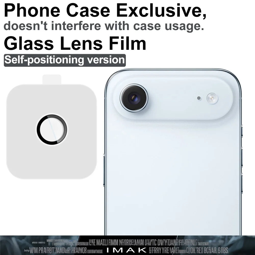 IMAK For iPhone Air Tempered Glass Full Coverage Camera Lens Protector with Self Positioning Frame (Complete Covering) - 2