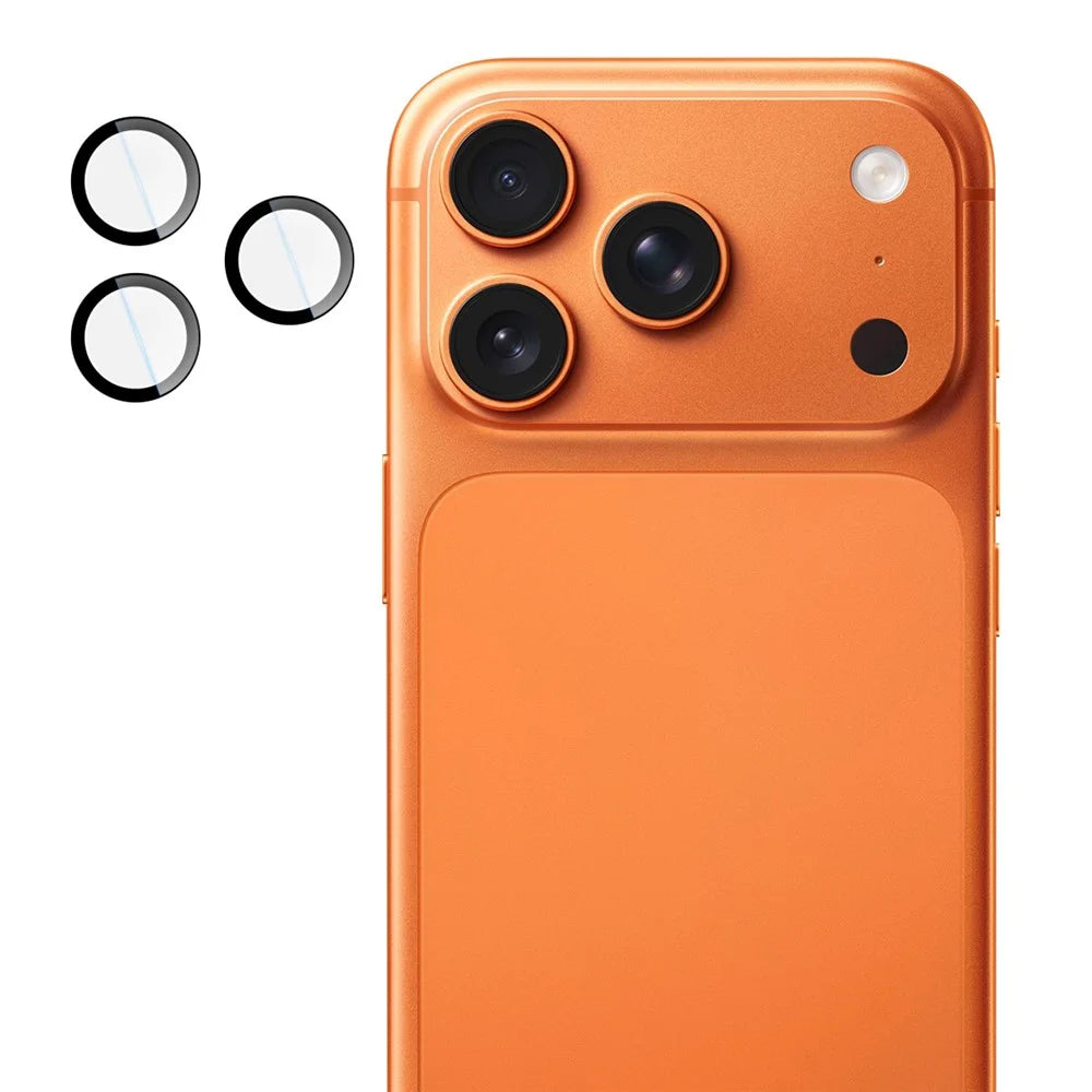 IMAK For iPhone 17 Pro / 17 Pro Max Tempered Glass Full Coverage Camera Lens Protector with Self Positioning Frame (Complete Covering) - 1