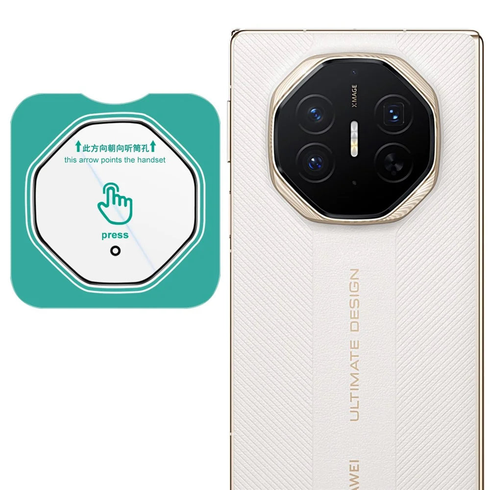 IMAK For Huawei Mate XTs Ultimate Tempered Glass Full Coverage Camera Lens Protector with Self Positioning Frame (Black Version) - 7