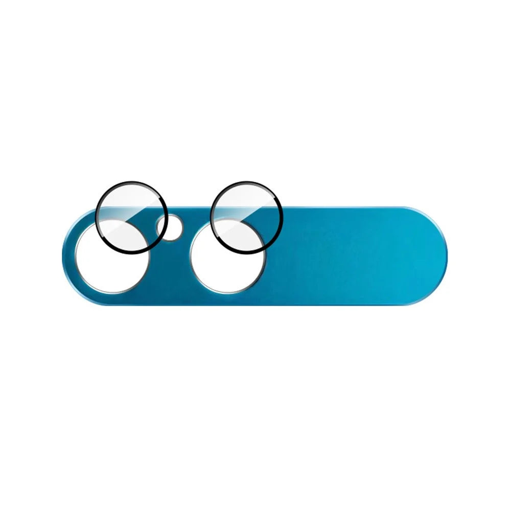 IMAK For Sony Xperia 10 VII Full Coverage Camera Lens Film Metal Lens Cap + Tempered Glass Lens Protector - Blue - 2