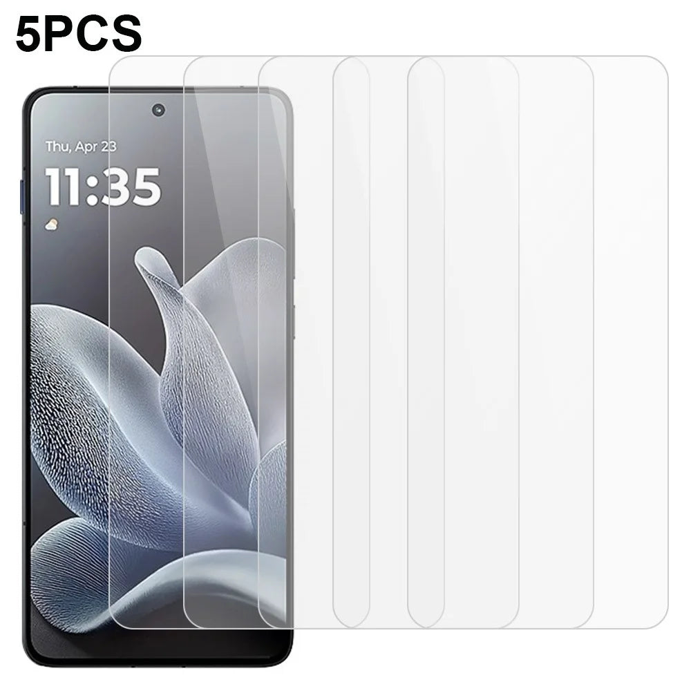 5Pcs For Motorola Edge 70 5G Front Screen Protector 0.3mm 2.5D Tempered Glass Clear Film - 1