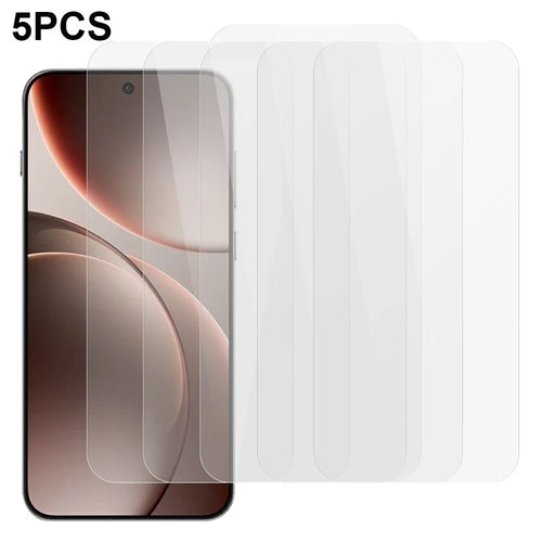 5Pcs For Oppo Find X9 5G Front Screen Protector 0.3mm 2.5D Tempered Glass Clear Film - 1