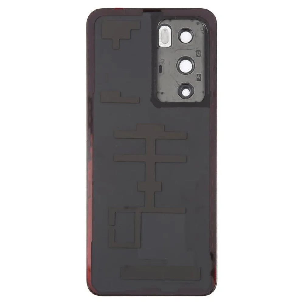 For Oppo Reno12 Pro 5G (Global) Battery Cover Matte Back Rear Housing with Camera Ring Cover Parts (Without Logo) - Brown - 3