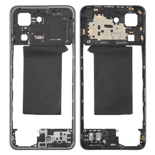For Oppo Reno8 5G (Global Version) CPH2359 OEM Middle Housing Plate Frame Part (Without Logo) - Black - 1