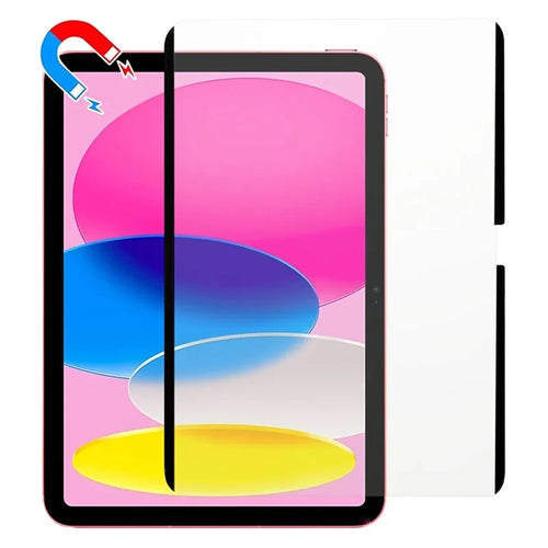 For iPad Air 13 (2026) / (2025) / (2024) Paper-Feel Magnetic Screen Protector Detachable and Reusable Screen Film (NOT Complete Covering) - Black - 1