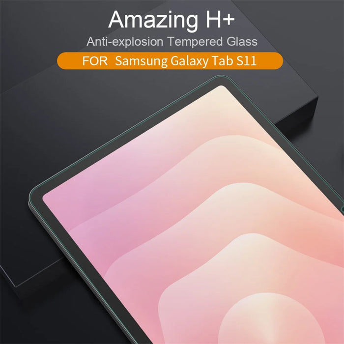 NILLKIN Amazing H+ Series For Samsung Galaxy Tab S11 Screen Protector Clear AGC Glass Tablet Film - 3