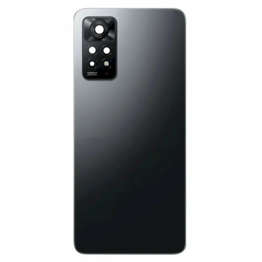 For Xiaomi Redmi Note 11 Pro 4G (MediaTek) Battery Cover Back Rear Housing with Camera Ring Cover Parts (without Logo) - Black - 2