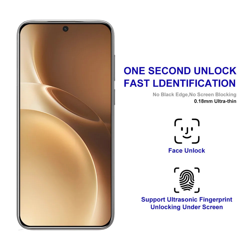 ENKAY HAT PRINCE For vivo X300 Pro 5G Screen Protector   Silk Print 0.18mm Tempered Glass (Fingerprint Unlock) - Transparent - 2