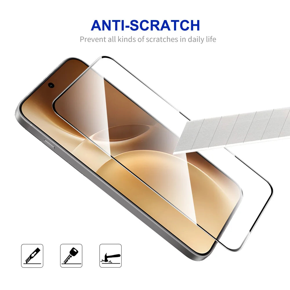 ENKAY HAT PRINCE For vivo X300 Pro 5G Screen Protector   Silk Print 0.18mm Tempered Glass (Fingerprint Unlock) - Transparent - 5