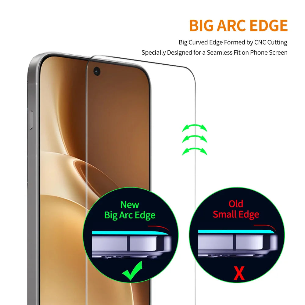 ENKAY HAT PRINCE For vivo X300 5G Screen Protector   Fingerprint Unlock 0.18mm High Aluminum-silicon Glass - Transparent - 5