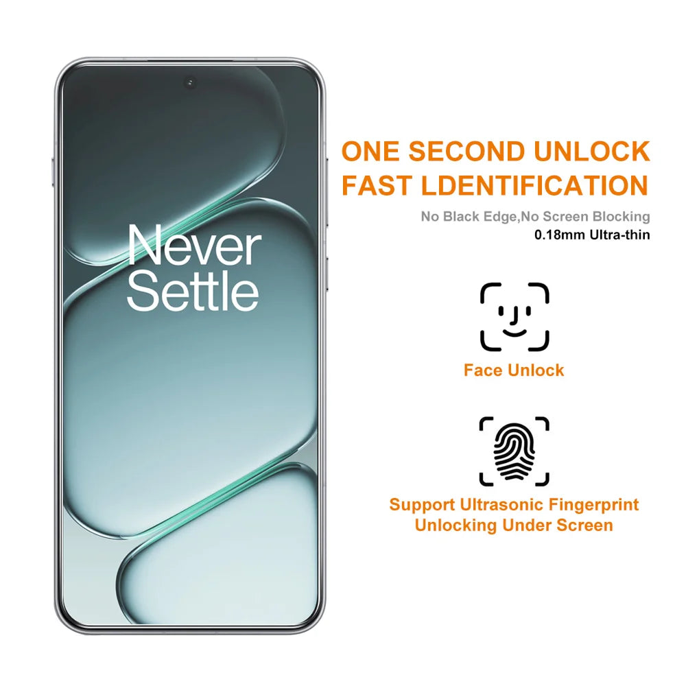 ENKAY HAT PRINCE For OnePlus Ace 6 5G / 6T 5G / 15R 5G Screen Protector   Fingerprint Unlock 0.18mm High Aluminum-silicon Glass - Transparent - 3