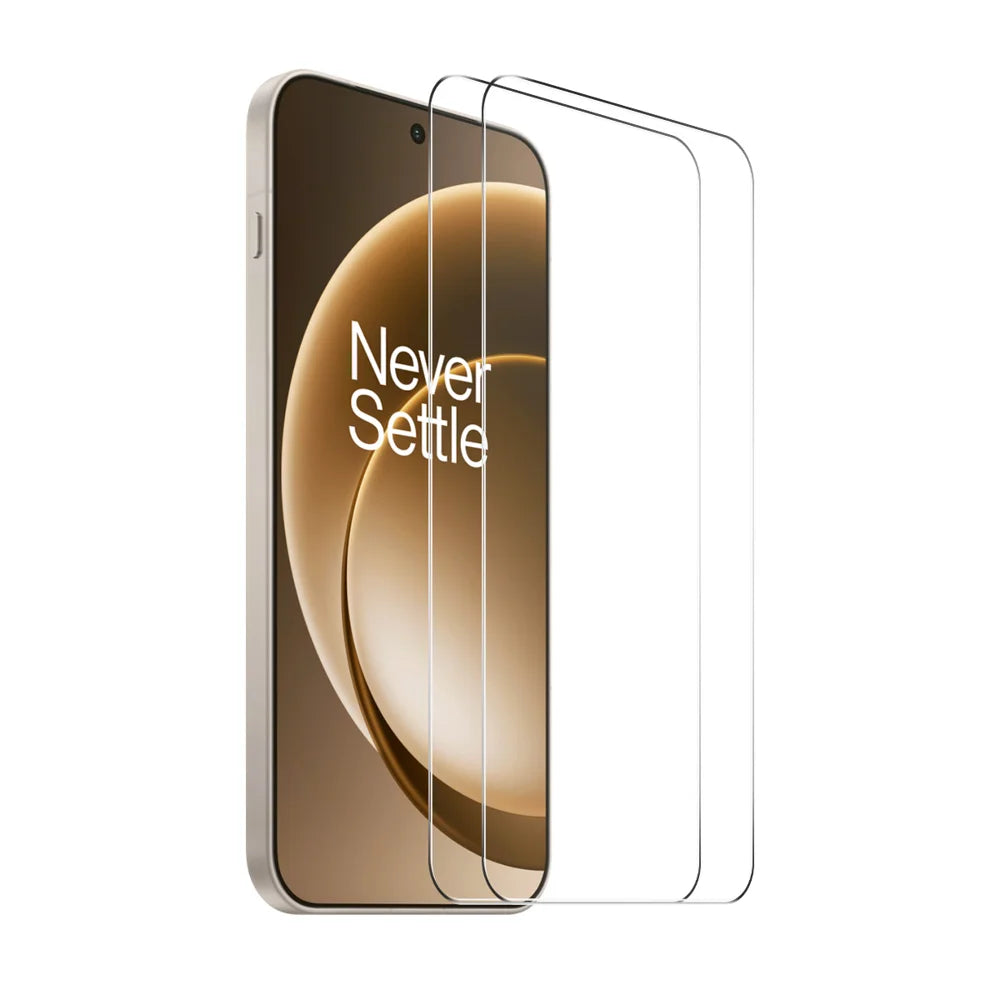 ENKAY HAT PRINCE For OnePlus 15 5G 2Pcs Screen Protector   Fingerprint Unlock 0.18mm High Aluminum-silicon Glass - Transparent - 1