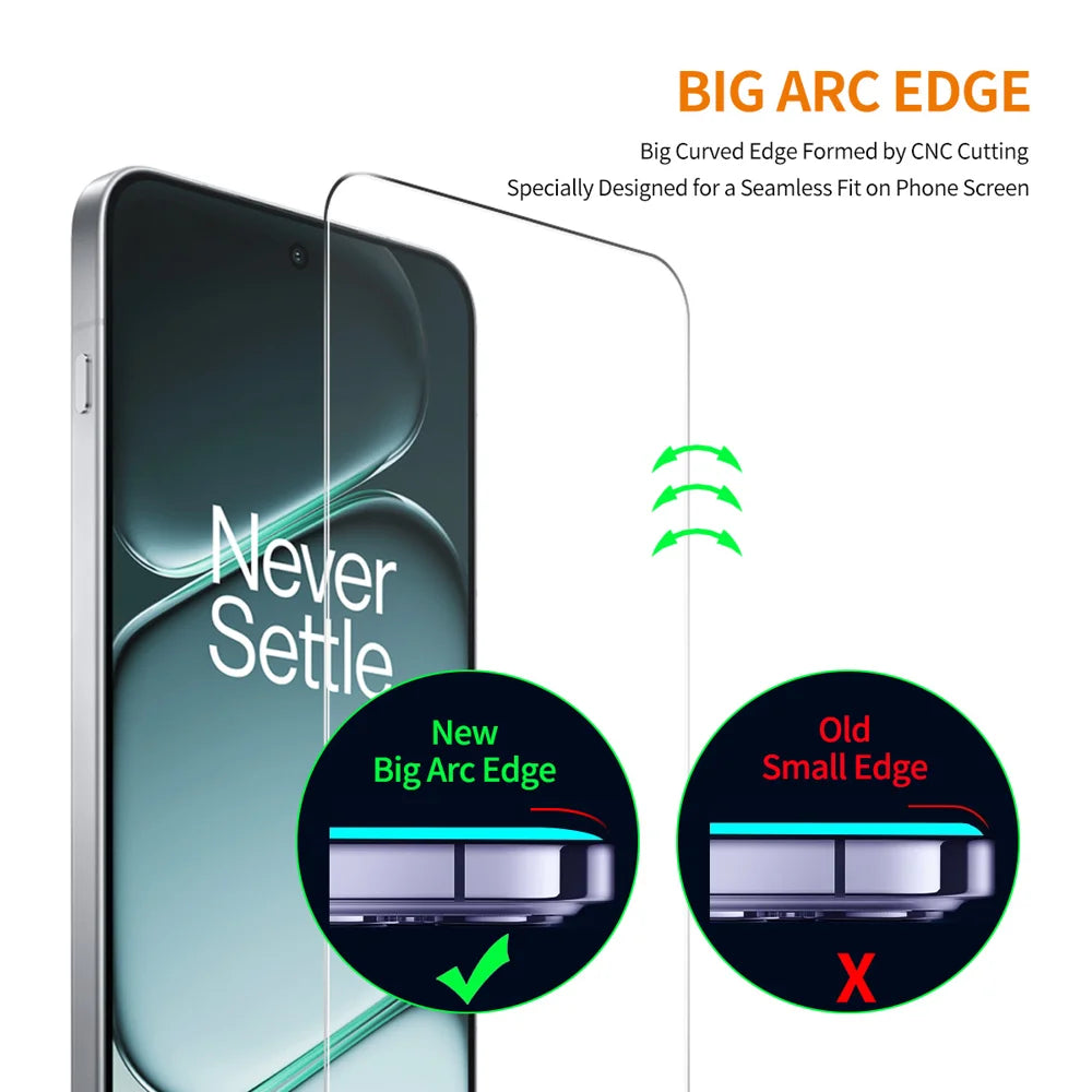 ENKAY HAT PRINCE For OnePlus Ace 6 5G / 6T 5G / 15R 5G 2Pcs Screen Protector   Fingerprint Unlock 0.18mm High Aluminum-silicon Glass - Transparent - 5