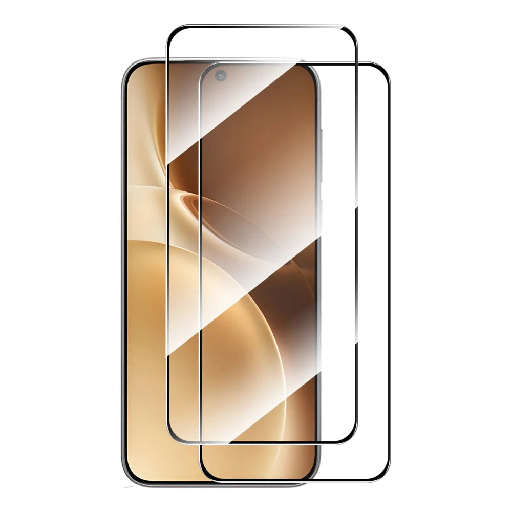 ENKAY HAT PRINCE For vivo X300 5G 2Pcs Screen Protector   Silk Printing 0.18mm High Aluminum-silicon Glass (Fingerprint Unlock) - Transparent - 1