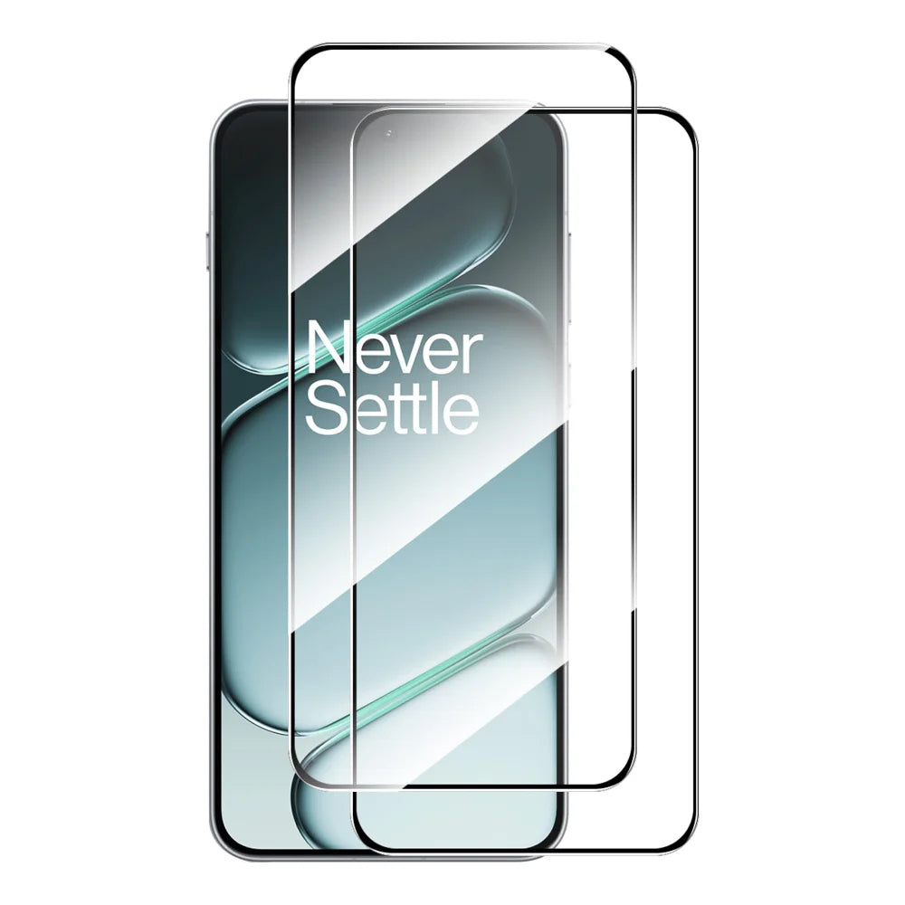 ENKAY HAT PRINCE For OnePlus Ace 6 5G / 6T 5G / 15R 5G 2Pcs Screen Protector   Silk Printing 0.18mm High Aluminum-silicon Glass (Fingerprint Unlock) - Transparent - 1