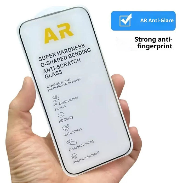 For iPhone 16 Pro Screen Protector AR Anti Reflective HD Full Glue High Aluminium-Silicon Glass Film - 4