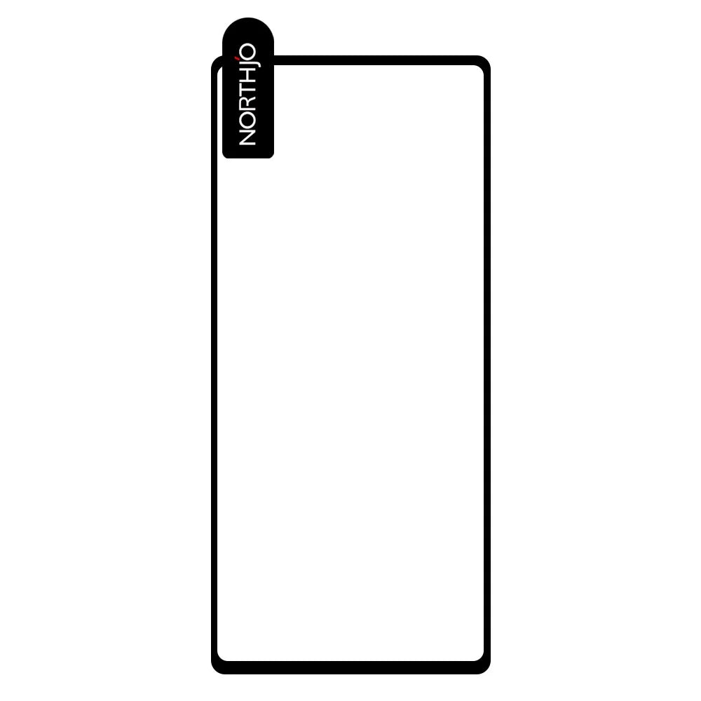 NORTHJO A+ Silk Printing High Aluminum-silicon Glass Film for Google Pixel 6a, 0.3mm 2.5D Anti-explosion Full Glue Full Screen Protector - Black - 2