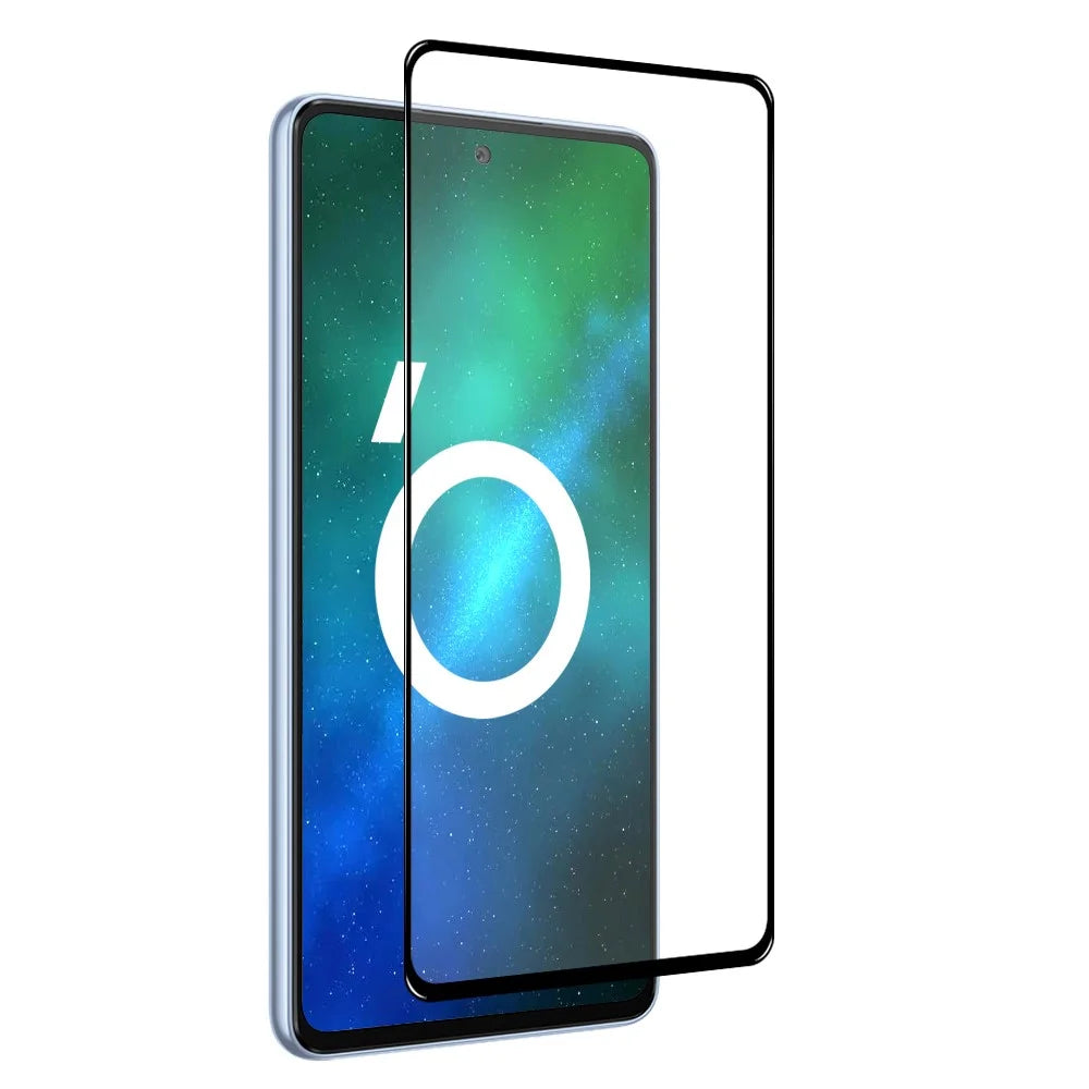 NORTHJO A+ For Samsung Galaxy A53 5G Silk Printing Full Screen Protector 0.3mm 2.5D Anti-explosion High Aluminum-silicon Glass Film - Black - 3