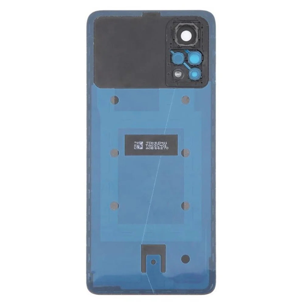 For Xiaomi Redmi Note 11 Pro+ 5G Back Battery Housing Cover with Camera Ring Lens Cover Spare Part (Without Logo) - White - 3