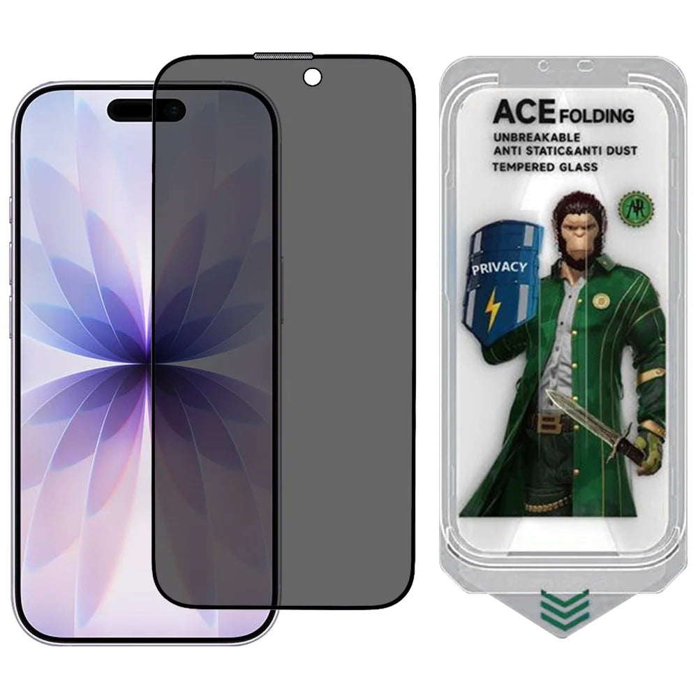 ESHMILY For iPhone 17 Screen Protector 2.5D High Aluminium-Silicon Glass Anti Spy Film with Easy Installation Tool - 1
