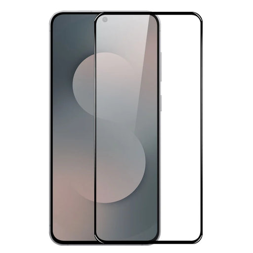 NORTHJO A+ for Samsung Galaxy S25 FE Screen Protector High Aluminum-Silicon Film 0.3mm 2.5D Black Edge Silk Printing - 1