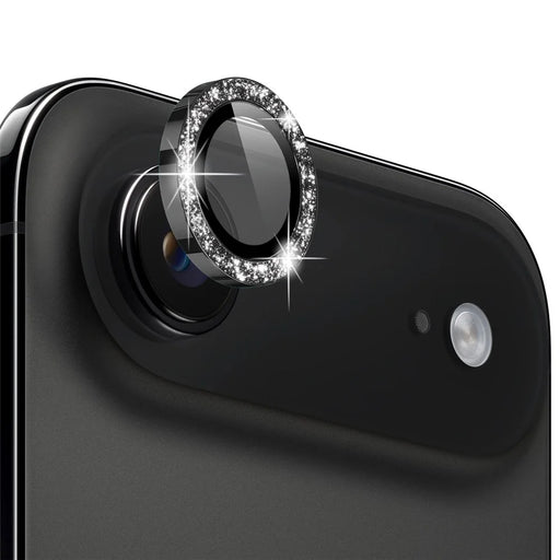 NORTHJO 1 Set For iPhone Air Camera Lens Film Tempered Glass+Metal Glitter Rear Lens Protector - Black - 1
