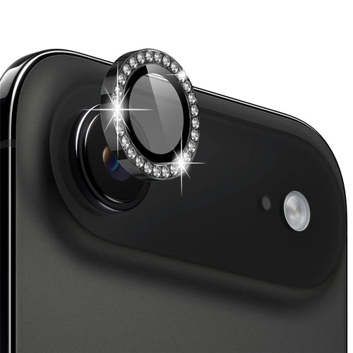NORTHJO For iPhone Air Camera Lens Protector Rhinestone Ring Tempered Glass Lens Film - Black - 1