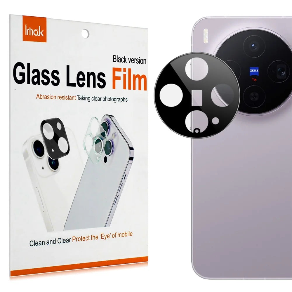 IMAK For vivo X300 5G Full Coverage Camera Lens Protector Tempered Glass HD Clear Lens Film (Black Version) - 7