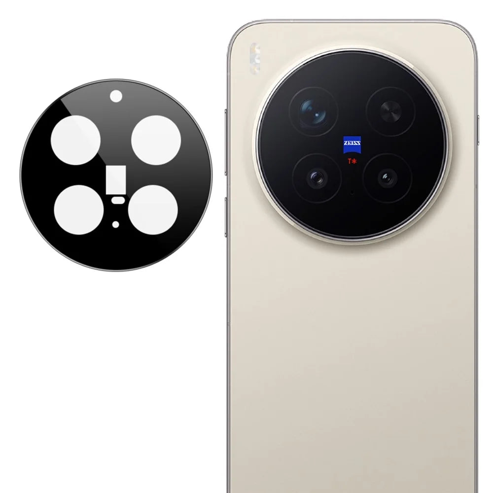 IMAK For vivo X300 Pro 5G Full Coverage Camera Lens Protector Tempered Glass HD Clear Lens Film (Black Version) - 1