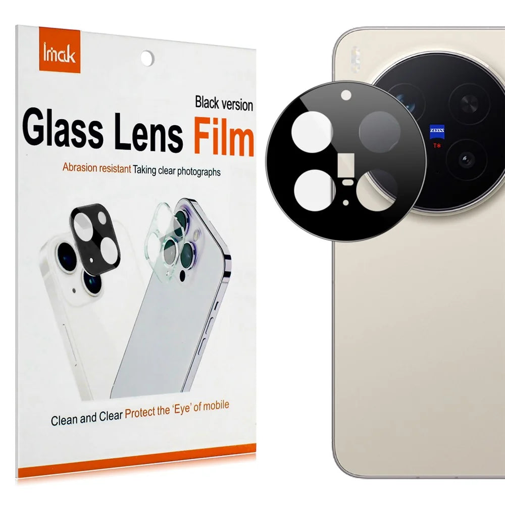 IMAK For vivo X300 Pro 5G Full Coverage Camera Lens Protector Tempered Glass HD Clear Lens Film (Black Version) - 7