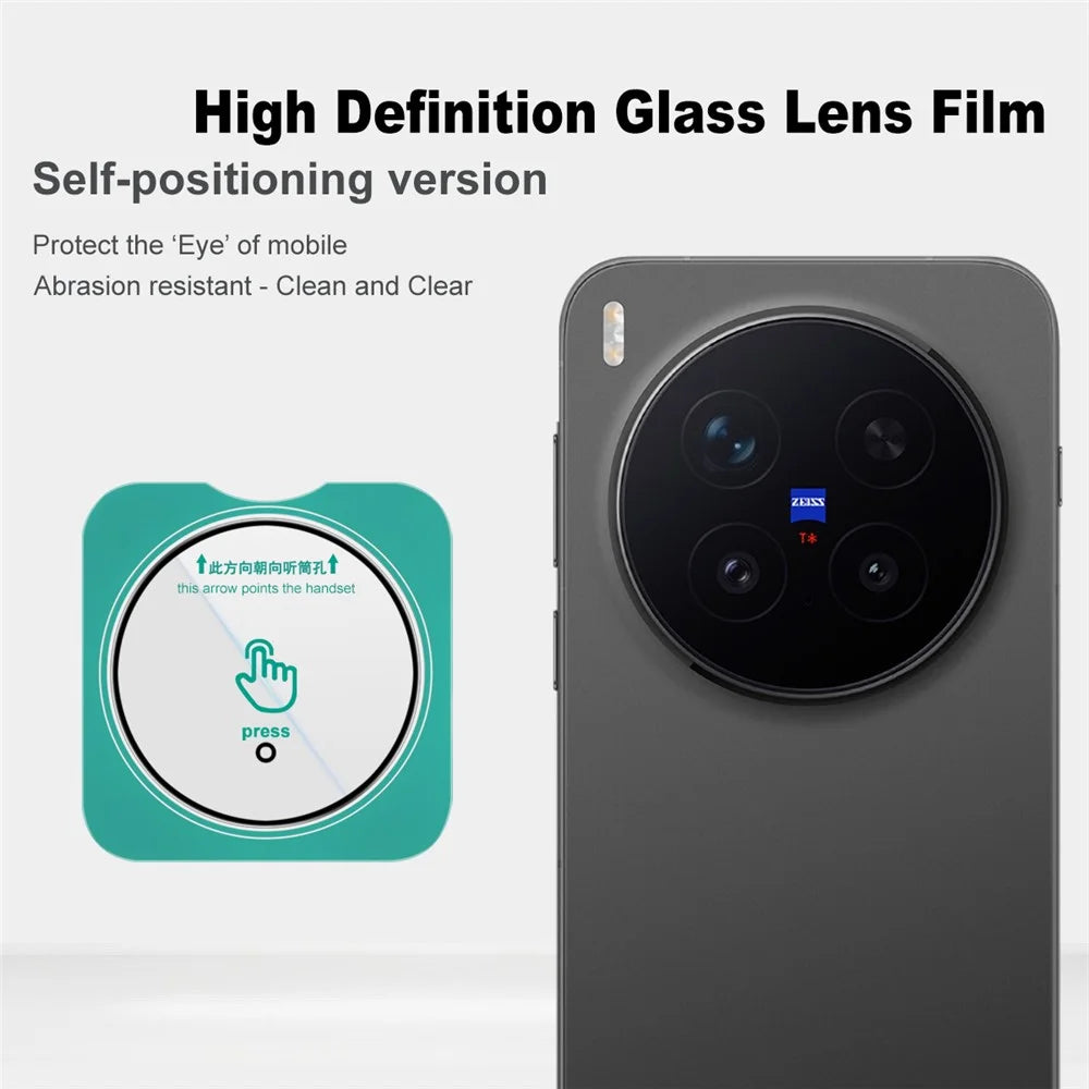 IMAK For vivo X300 Pro 5G Full Coverage Camera Lens Protector Tempered Glass Lens Film with Self Positioning Frame - 2