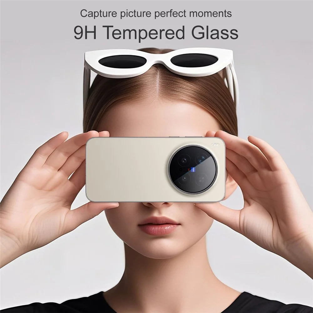 IMAK For vivo X300 Pro 5G Full Coverage Camera Lens Protector Tempered Glass Lens Film with Self Positioning Frame - 3