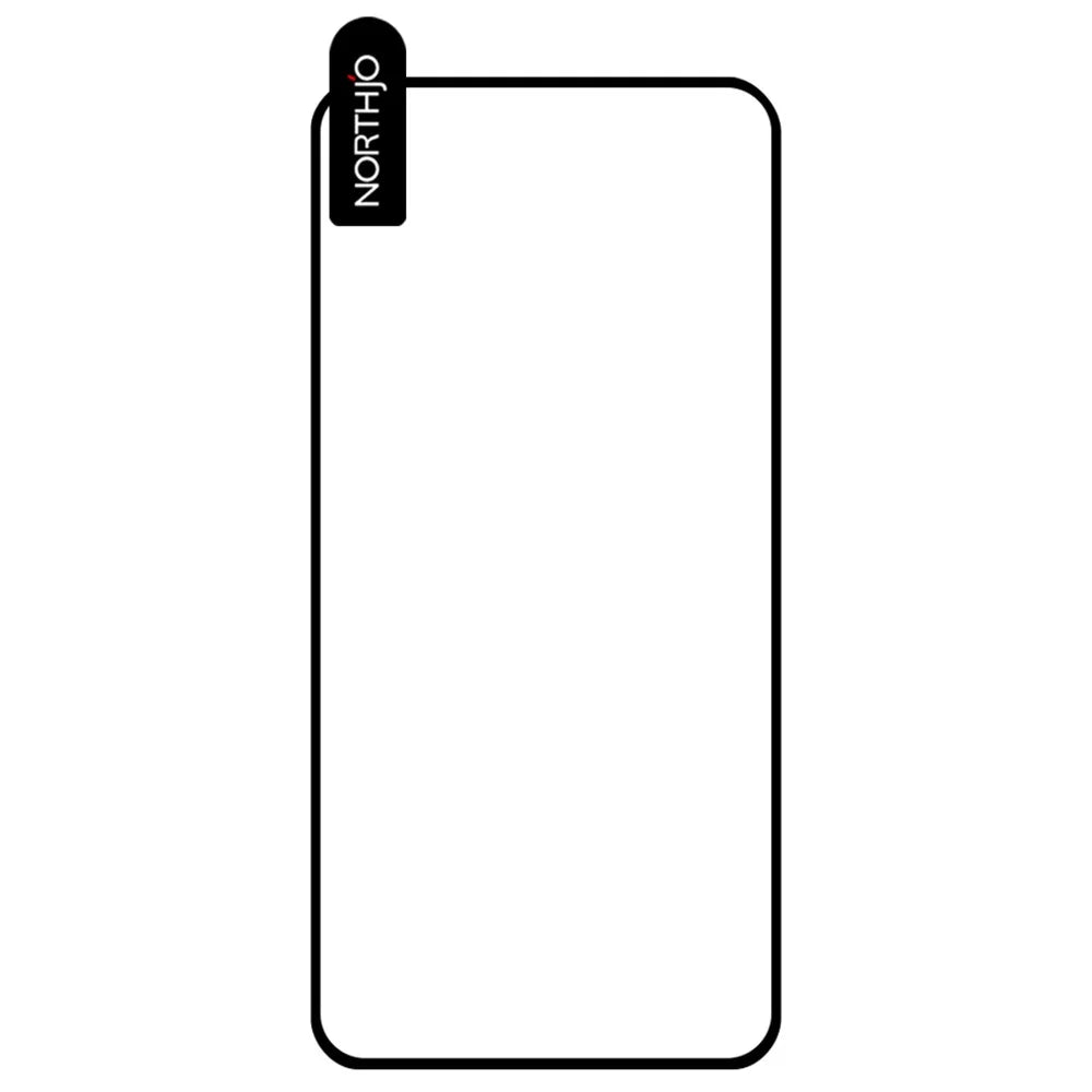 NORTHJO A++ For Samsung Galaxy S22+ 5G / S23+ Silk Printing 0.15mm 2.5D High Aluminum-silicon Glass Film Explosion-proof HD Clear Full Screen Protector (Support Fingerprint Unlock) - Black - 2