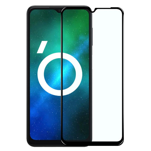NORTHJO A+ For Samsung Galaxy A04s 4G (164.7mm) / A04 4G (164.4mm) 0.3mm 2.5D Silk Printing High Aluminum-silicon Glass Full Screen Protector - Black - 1