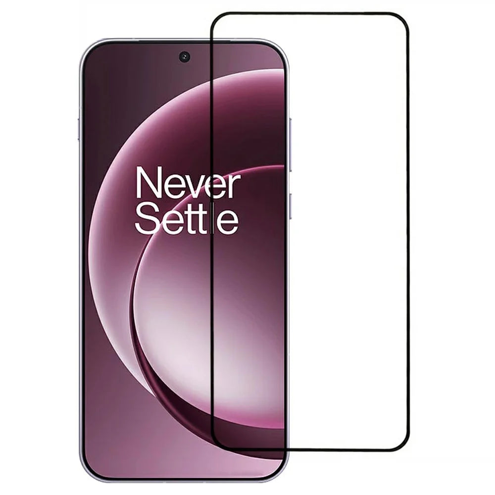 For OnePlus 15 5G Screen Protector Full Glue Silk Printing Tempered Glass Film Support Fingerprint Unlock - 1