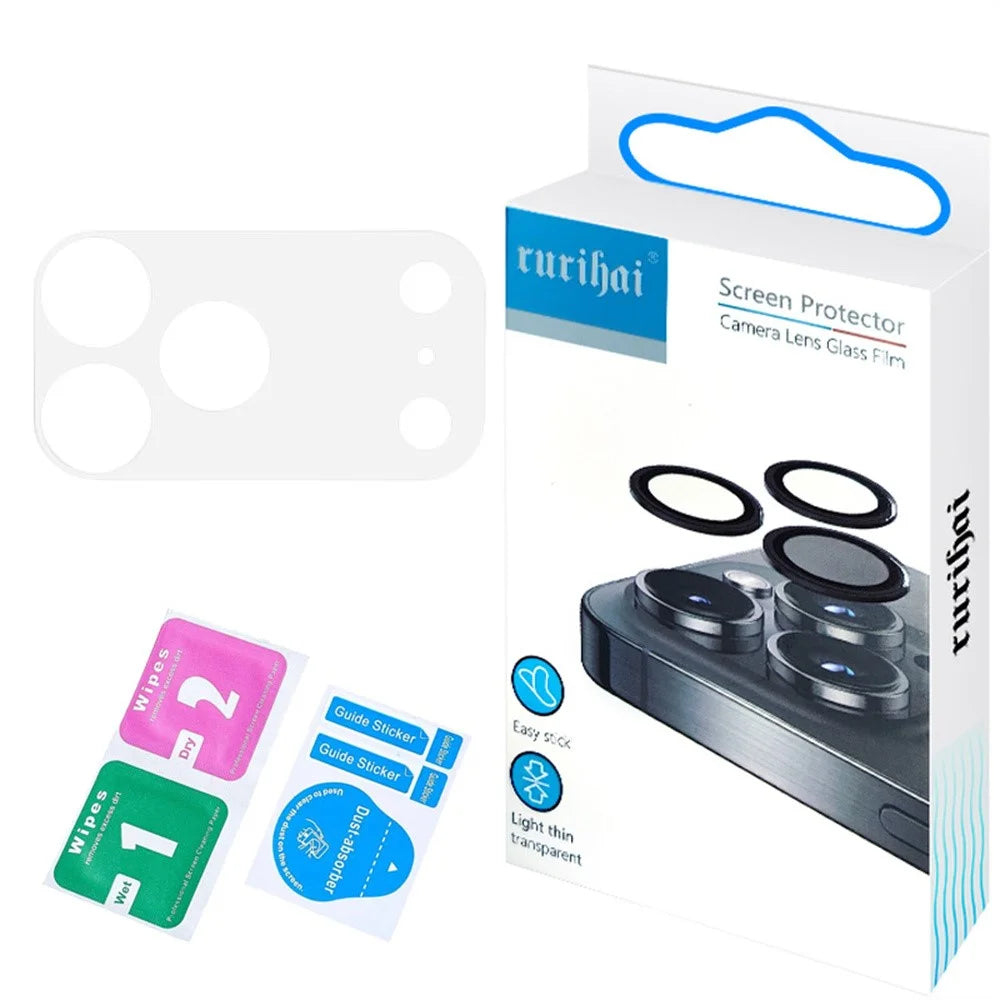 RURIHAI For iPhone 17 Pro Full Coverage Camera Lens Protector Matte Soft PET Lens Film - 4